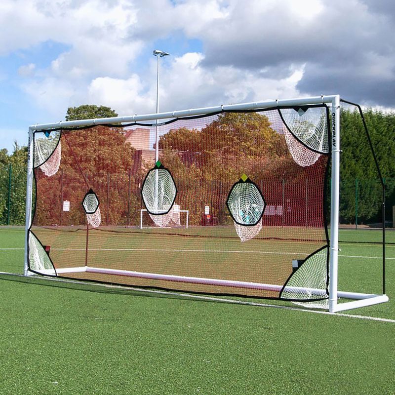 QuickPlay futbolo taikinių tinklas 5 x 2 m raudonas QP0863