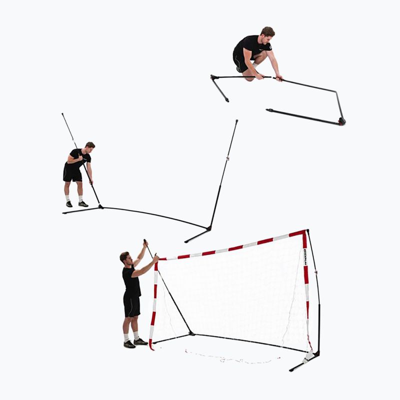 Rankinio vartai QuickPlay Handball 300 x 200 cm balti/raudoni 3