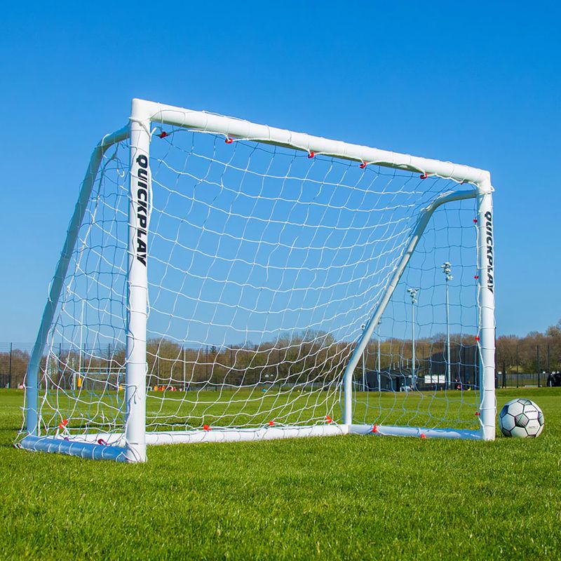 "QuickPlay Q-Match Goal" futbolo vartai 240 x 150 cm balti