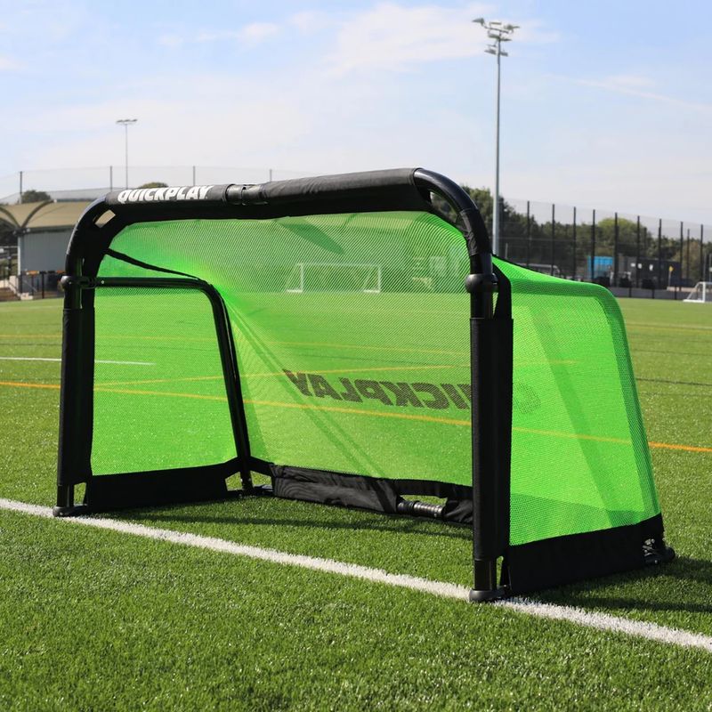 Futbolo vartai Quickplay Pro Alu Training 150 x 100 cm black/green