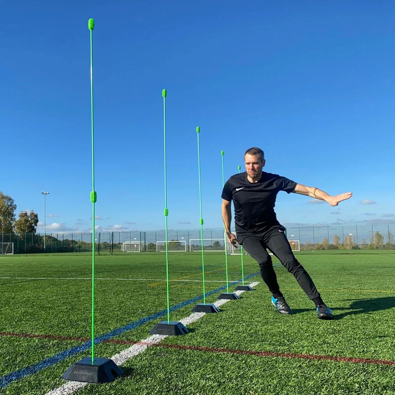 Treniruočių lazdos QuickPlay Agility Poles 10 vnt. green 4