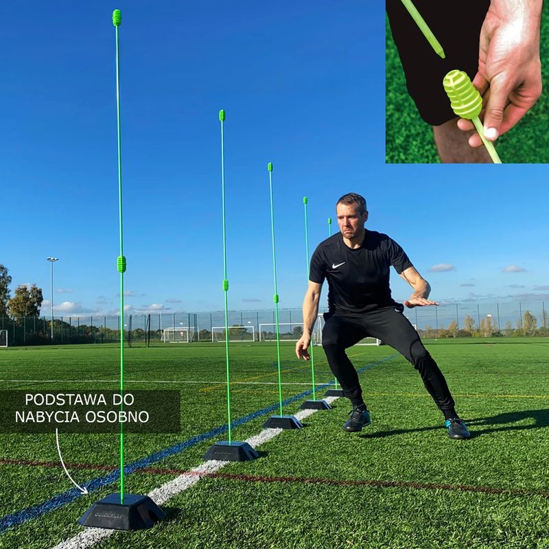 Treniruočių lazdos QuickPlay Agility Poles 10 vnt. green 6