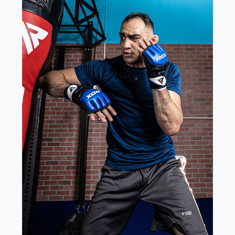 Grapplingo pirštinės RDX Glove New Model GGRF-12U blue 11