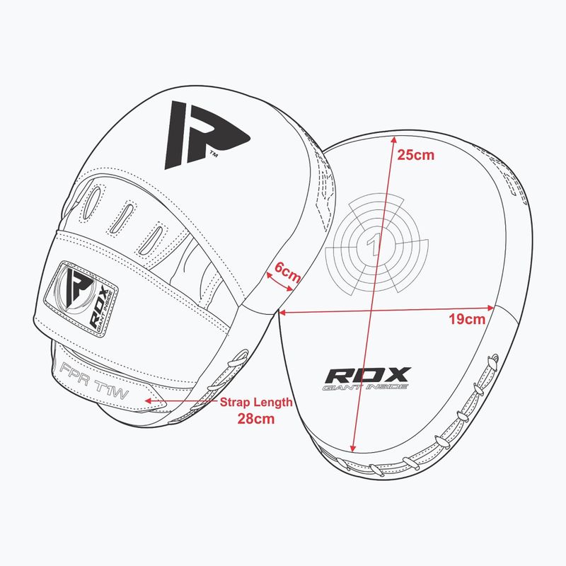 Treniruočių skydai RDX białe FPR-T1W 6