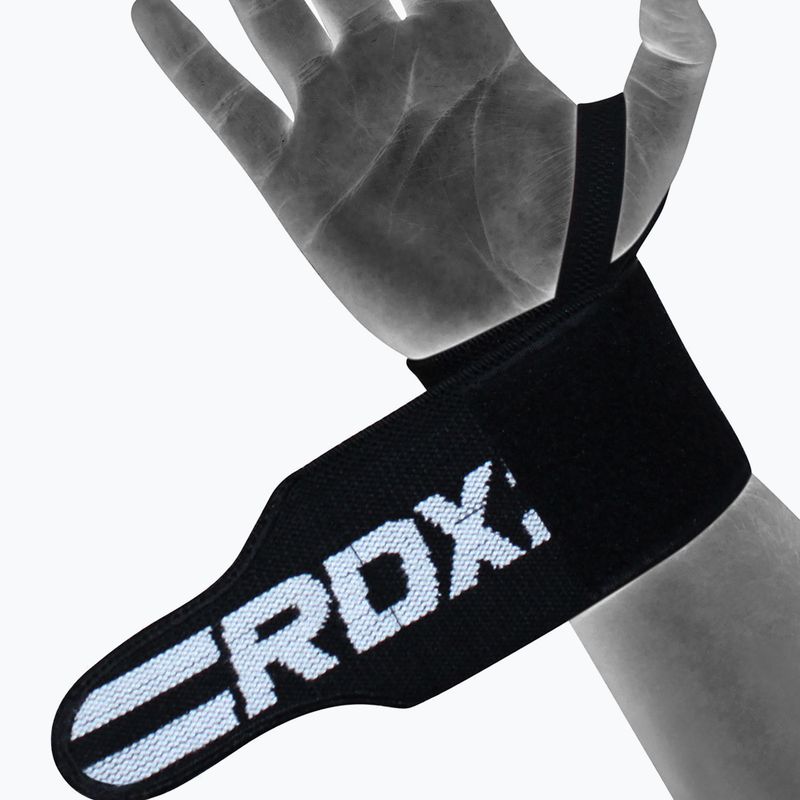 Riešo įtvaras RDX Gym Wrist Wrap Pro juodas WAH-W2B 2