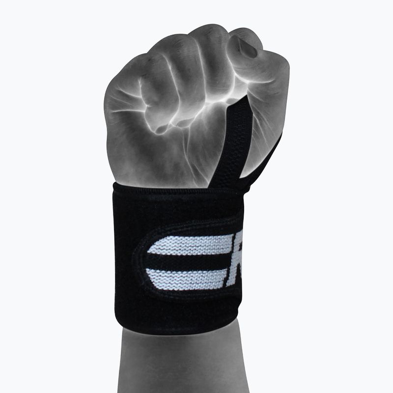 Riešo įtvaras RDX Gym Wrist Wrap Pro juodas WAH-W2B 3