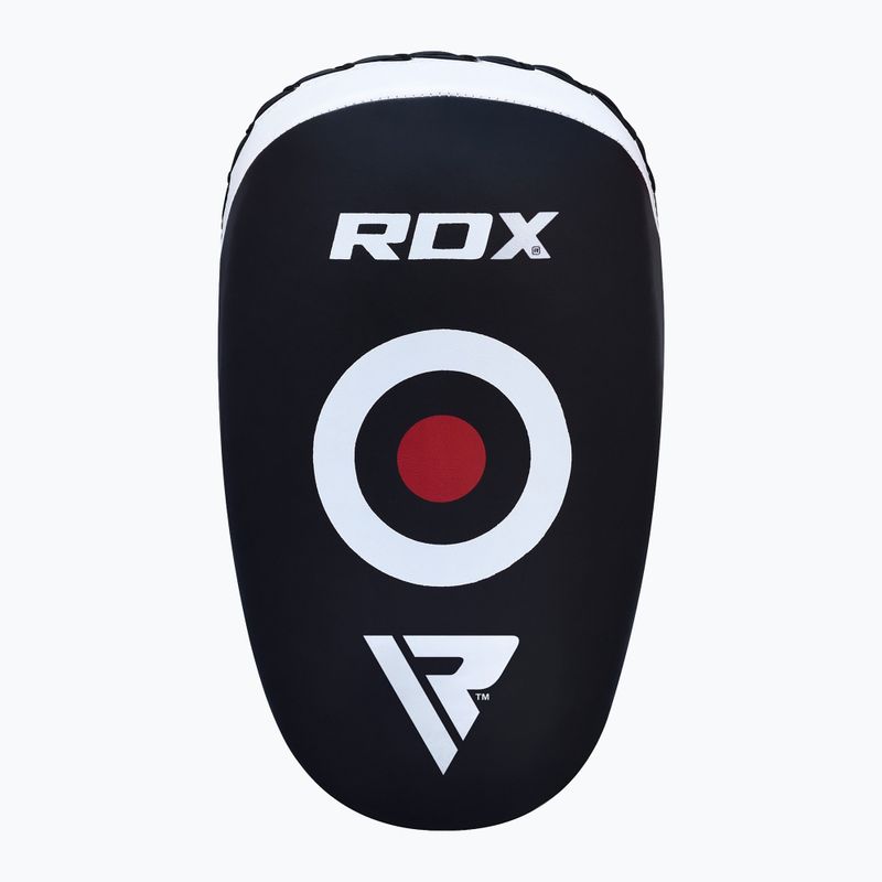 RDX T3 Muay Thai treniruočių skydas Kick Pads baltos/juodos spalvos 2