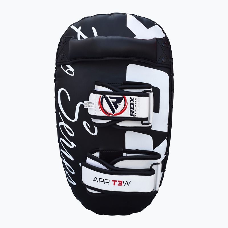 RDX T3 Muay Thai treniruočių skydas Kick Pads baltos/juodos spalvos 3