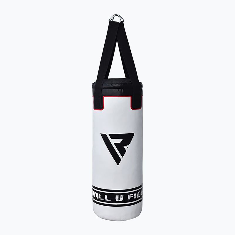 RDX Punch Bag 2 vnt. vaikiškas bokso maišas + pirštinių rinkinys baltas 3JPB-4W-2FT 4