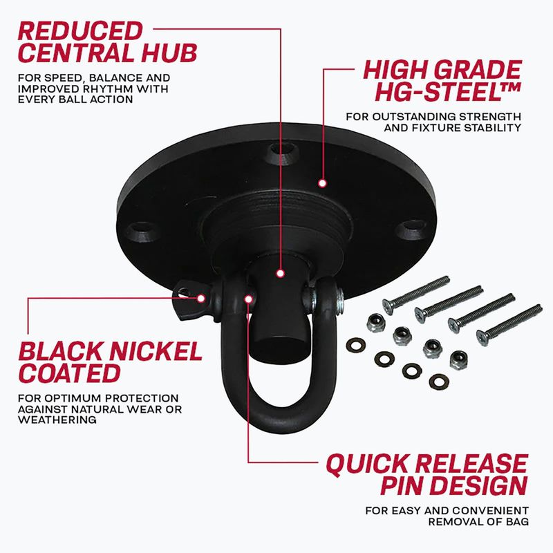 RDX Iron Swivel lubinis laikiklis Regular bokso maišui juodas SWI-R1B 6