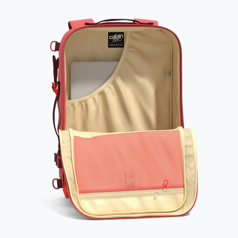 CabinZero Classic Plus 42 l peach valley turistinė kuprinė 9