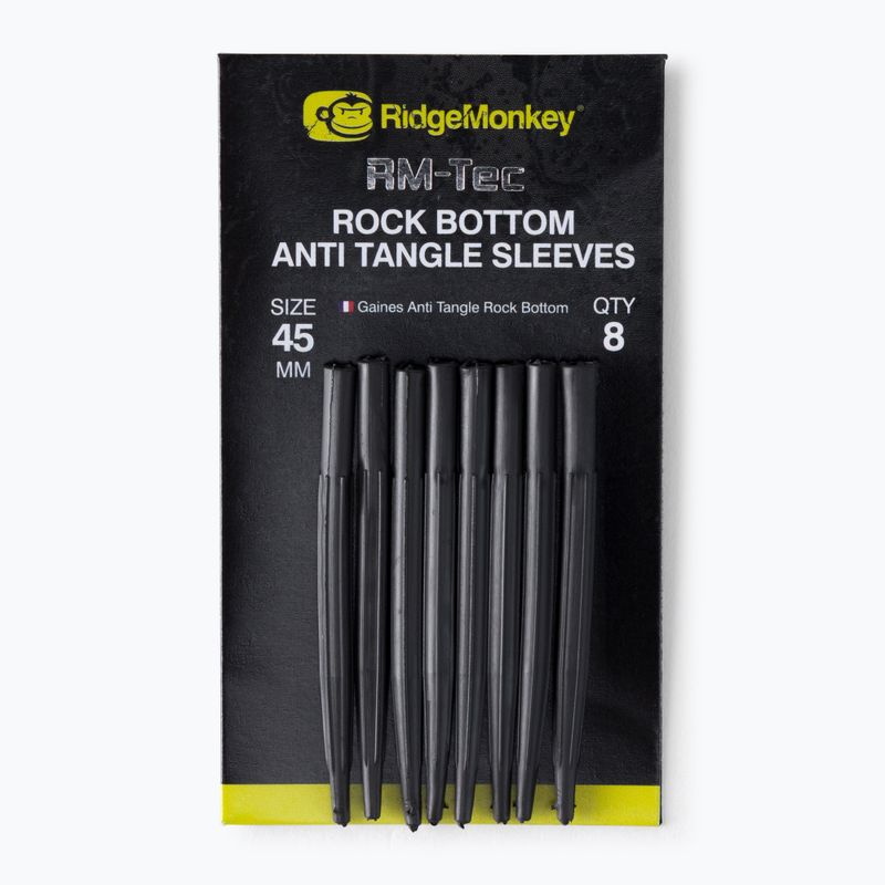 RidgeMonkey Connexion Rock Bottom Tungsten Anti Tangle Sleeves rankovės rudos RMT101