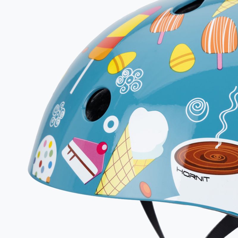 Vaikiškas dviračių šalmas Hornit IceCream blue/multicolor 7