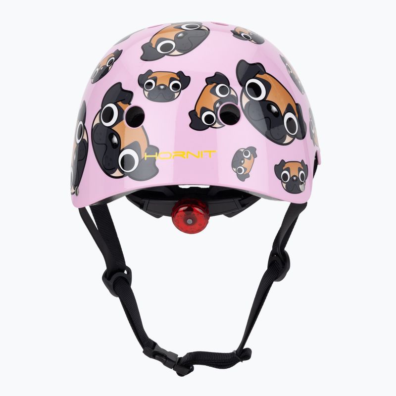 Vaikiškas dviračių šalmas Hornit Pug pink/brown 4