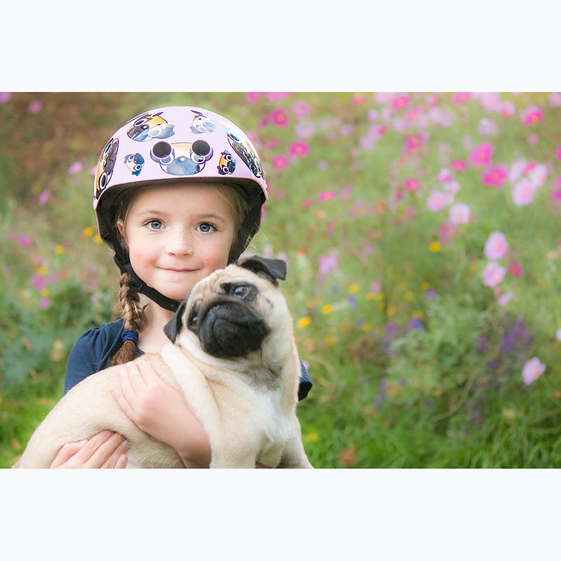 Vaikiškas dviračių šalmas Hornit Pug pink/brown 8