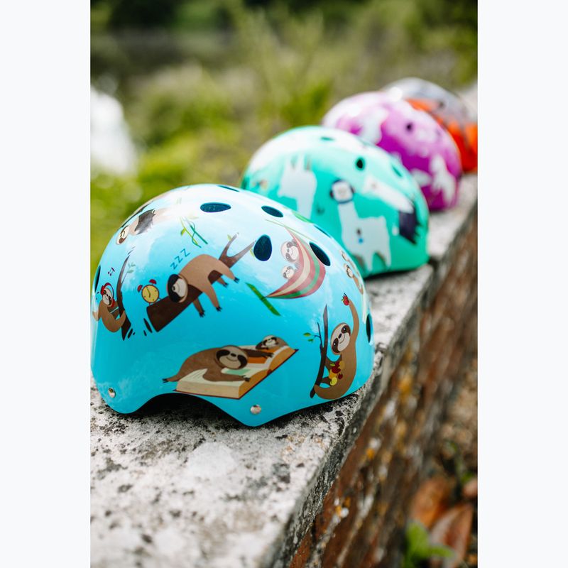 Vaikiškas dviračių šalmas Hornit Sloth blue/brown 8