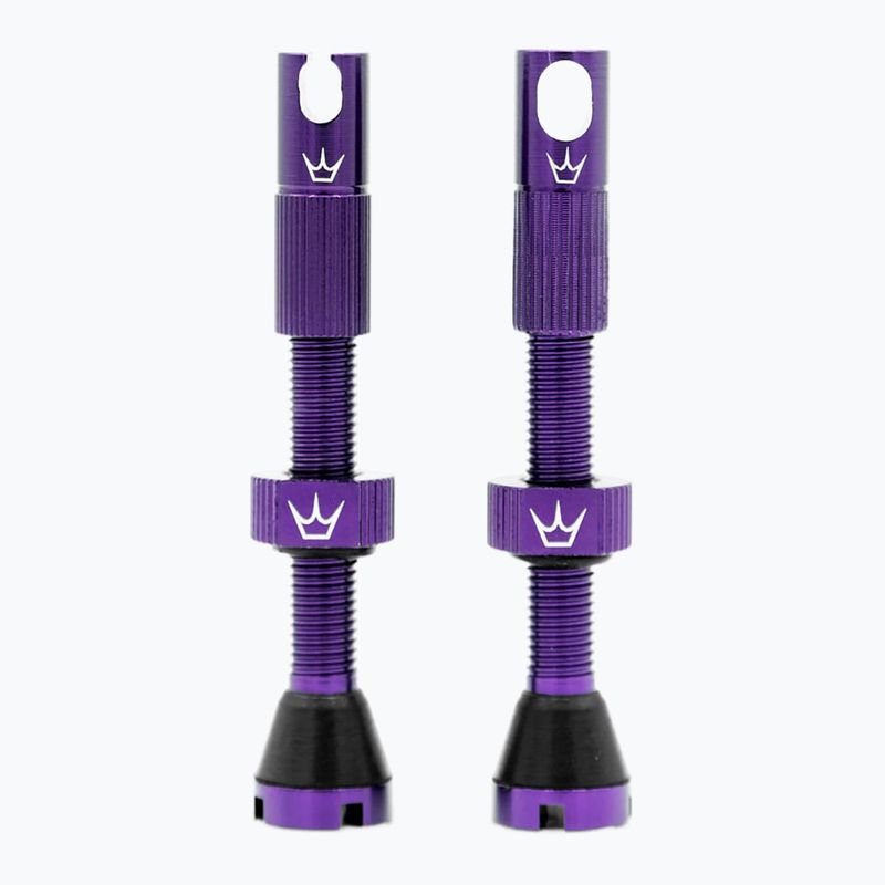 Vožtuvų komplektas presta Peaty's X Chris King MK2 Tubeless Valves 42 mm violet