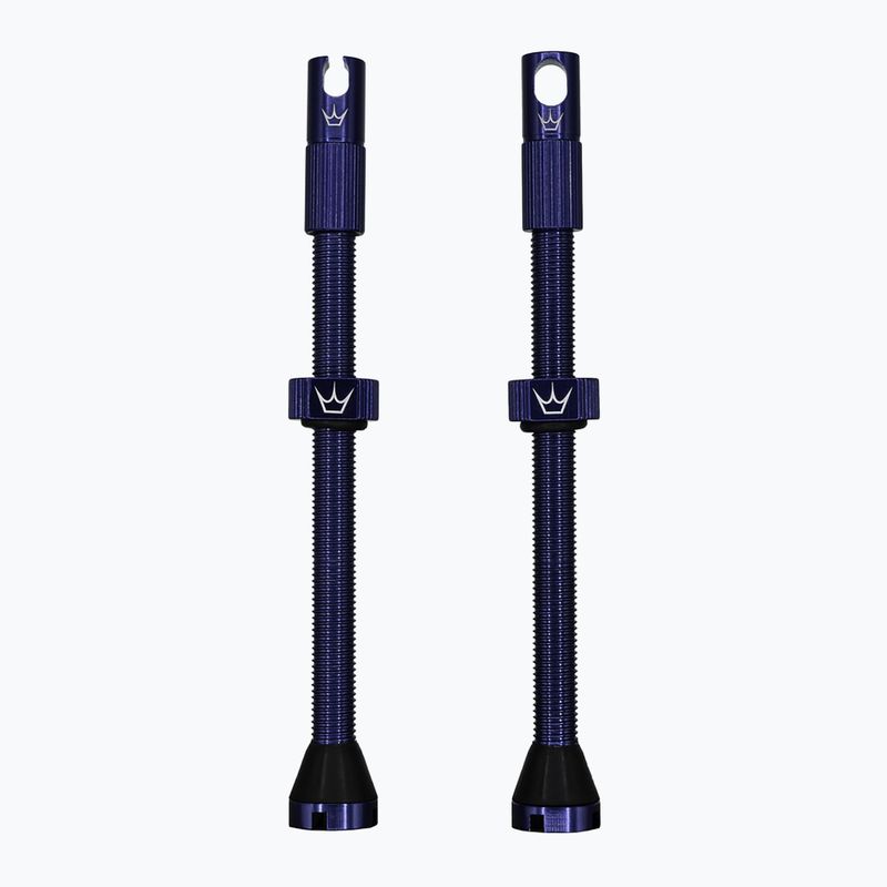 Vožtuvų komplektas presta Peaty's X Chris King MK2 Tubeless Valves 80 mm navy