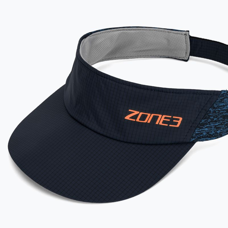 Vyriškas bėgimo snapelis ZONE3 Lightweight Race Visor navy/blue marl/reflective silver 3