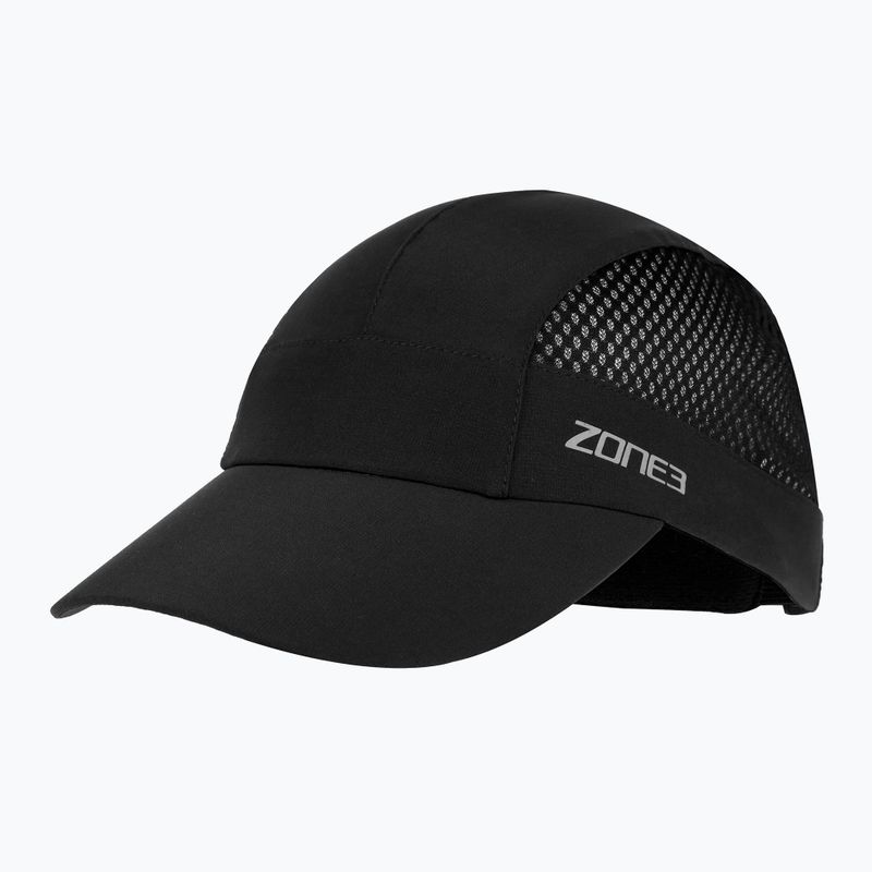 Kepuraitė su snapeliu ZONE3 Lightweight Mesh Running petrol/reflective silver