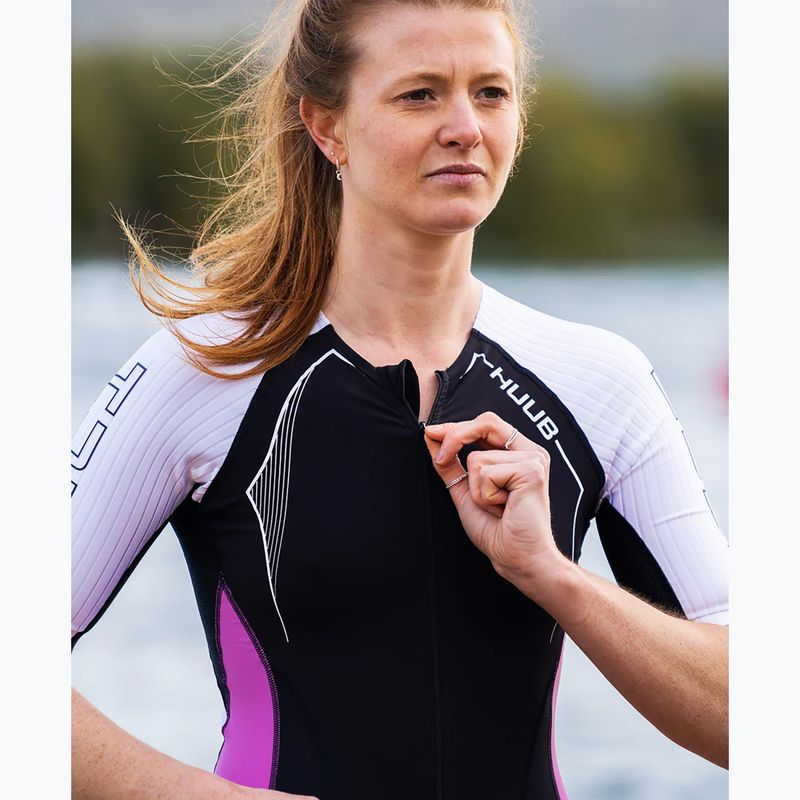 Moteriškas triatlono kostiumas HUUB Anemoi Aero Tri Suit black and white ANELCSW 8