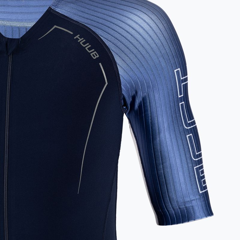 HUUB vyriškas triatlono kostiumas Anemoi Aero + Flatlock juodai mėlynas ANEPF 3