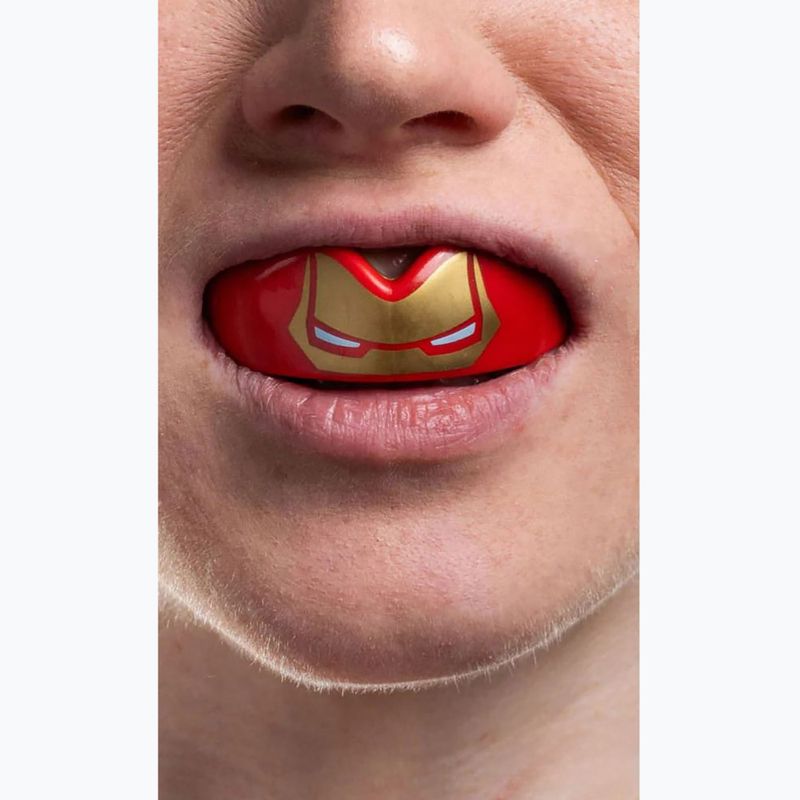 Žandikaulio apsauga SAFEJAWZ Marvel Iron Man raudona 3