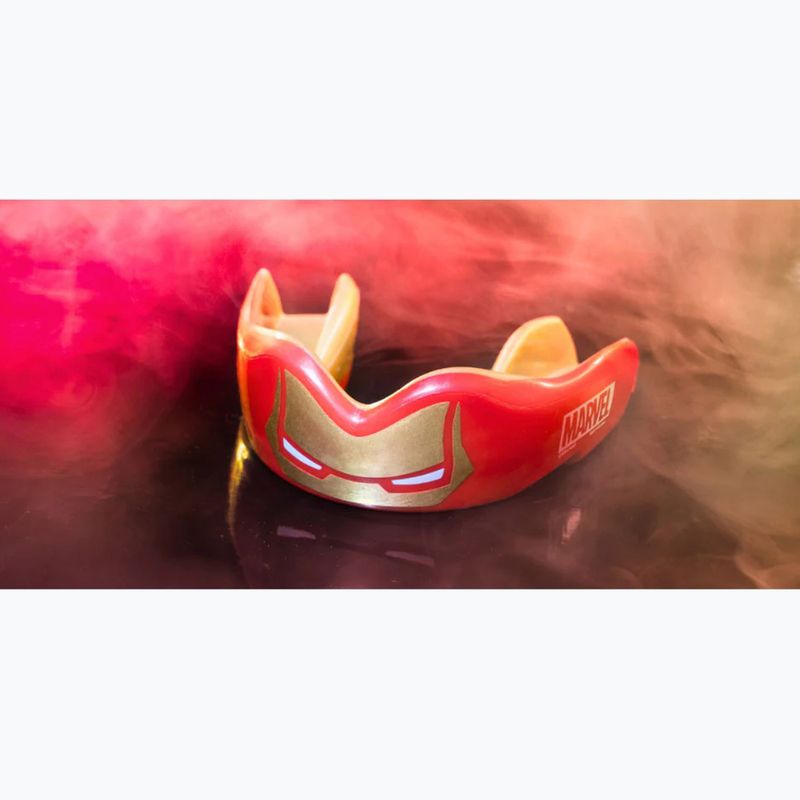 Žandikaulio apsauga SAFEJAWZ Marvel Iron Man raudona 4