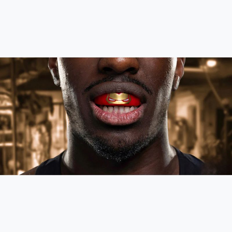 Žandikaulio apsauga SAFEJAWZ Marvel Iron Man raudona 5