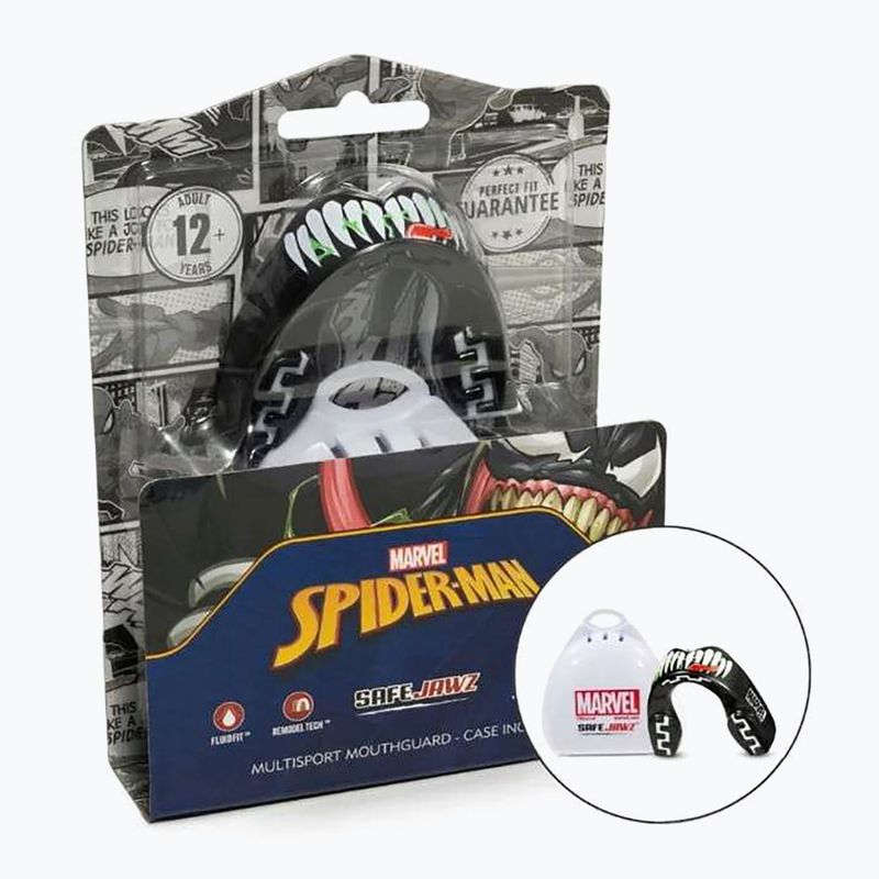 Vaikiška žandikaulio apsauga SAFEJAWZ Marvel Venom juoda 3