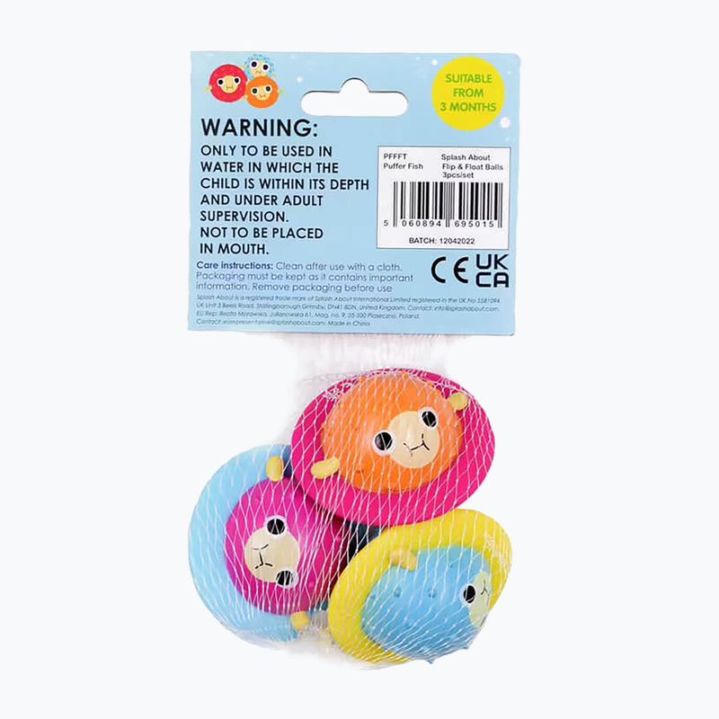 Žūklės žaislas Splash About Pufferfish Flip&Float 3 vnt. orange / blue / purple 4