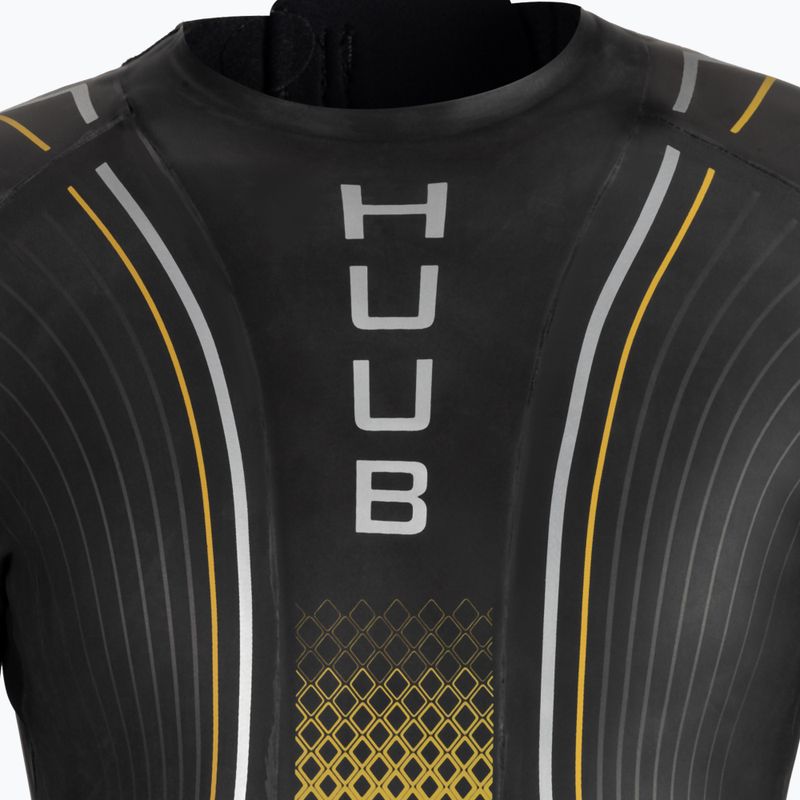 HUUB Vyriškos Agilis Ali Gold 3:5 triatlono putos Black/Yellow FRE35H 4