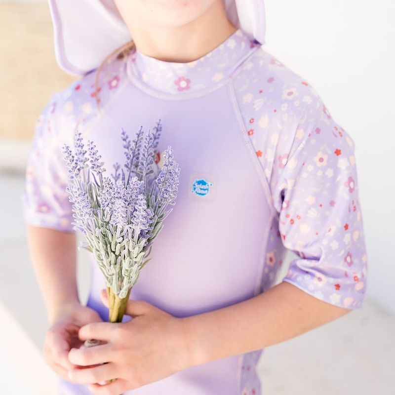 Vaikiškas plaukimo hidrokostiumas Splash About Combie UV Sun & Sea lilac spring 6