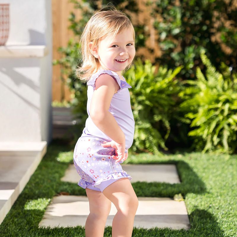 Vientisas kūdikio maudymosi kostiumėlis su sauskelnėmis Splash About Happy Nappy Frills strawberry field 5