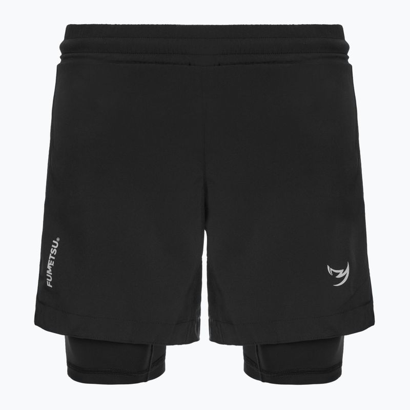 Vyriški treniruočių šortai FUMETSU Origins Dual Layer black