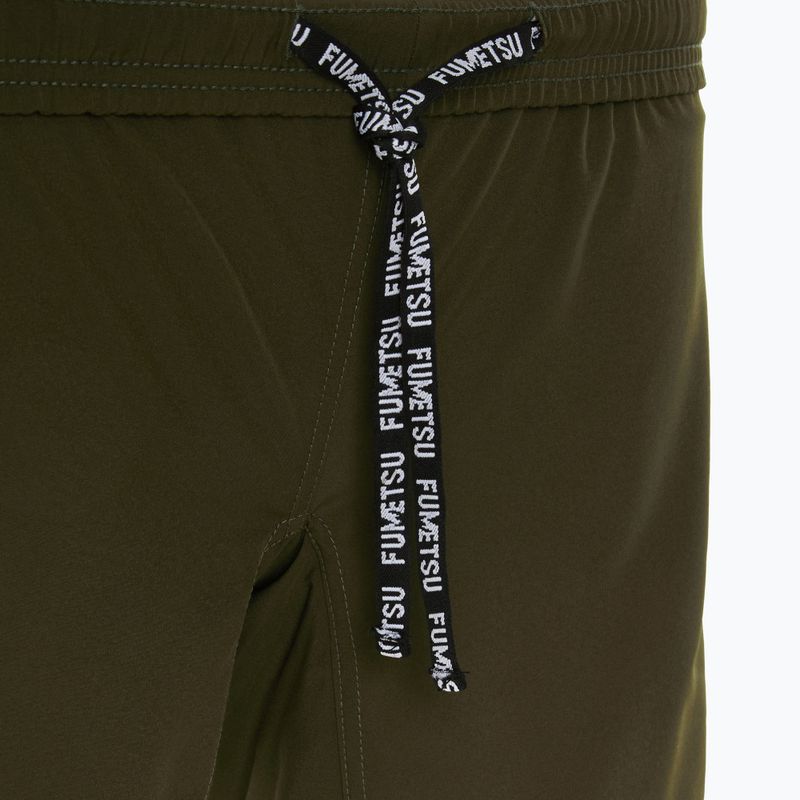 Vyriški treniruočių šortai FUMETSU Origins Dual Layer khaki 5