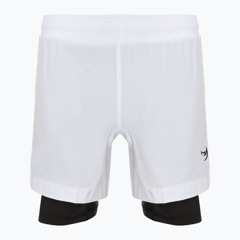 Vyriški treniruočių šortai FUMETSU Origins Dual Layer white