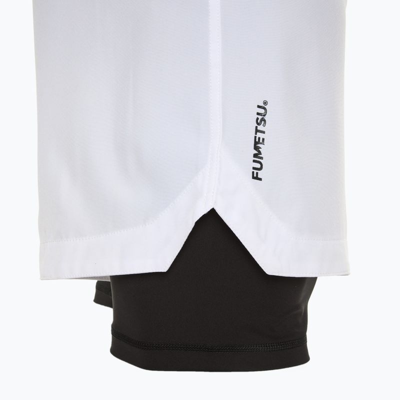 Vyriški treniruočių šortai FUMETSU Origins Dual Layer white 4