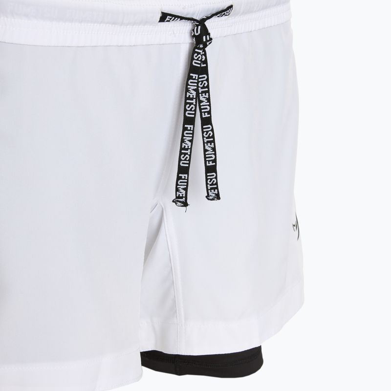 Vyriški treniruočių šortai FUMETSU Origins Dual Layer white 5