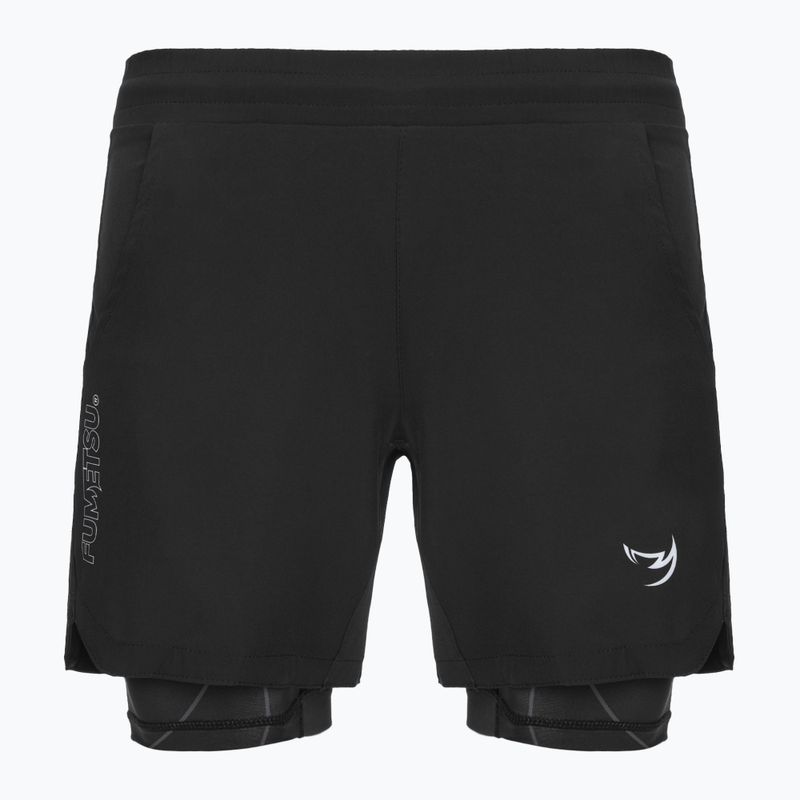Vyriški treniruočių šortai FUMETSU Icon Dual Layer Training black