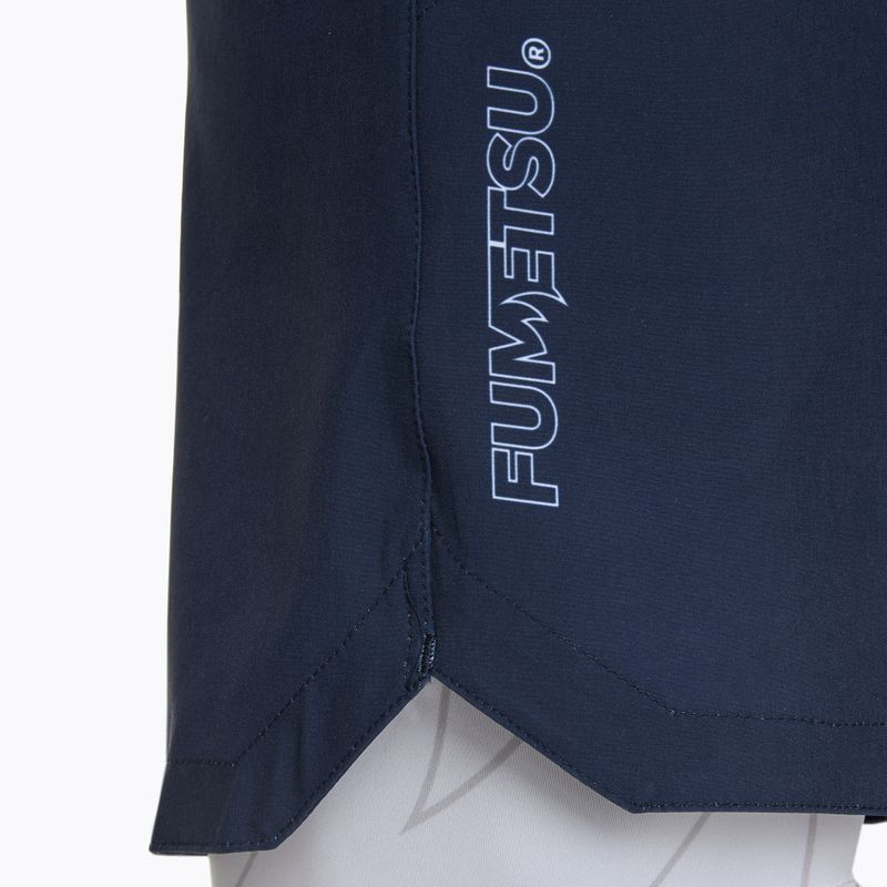 Vyriški treniruočių šortai FUMETSU Icon Dual Layer Training navy/ white 5