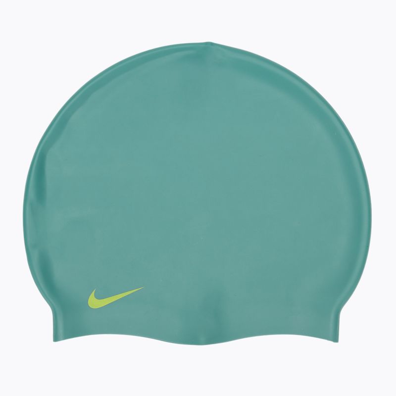 Nike kieto silikono žalia bedugnė plaukimo kepurė