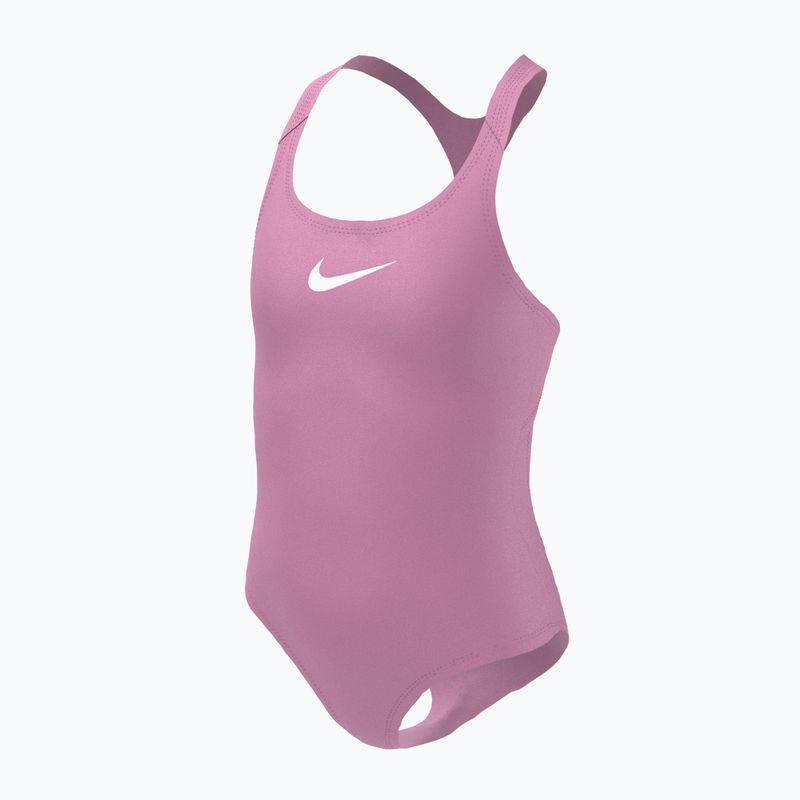 Nike Essential Racerback vaikiškas vientisas maudymosi kostiumėlis rožinės spalvos NESSB711-670 4