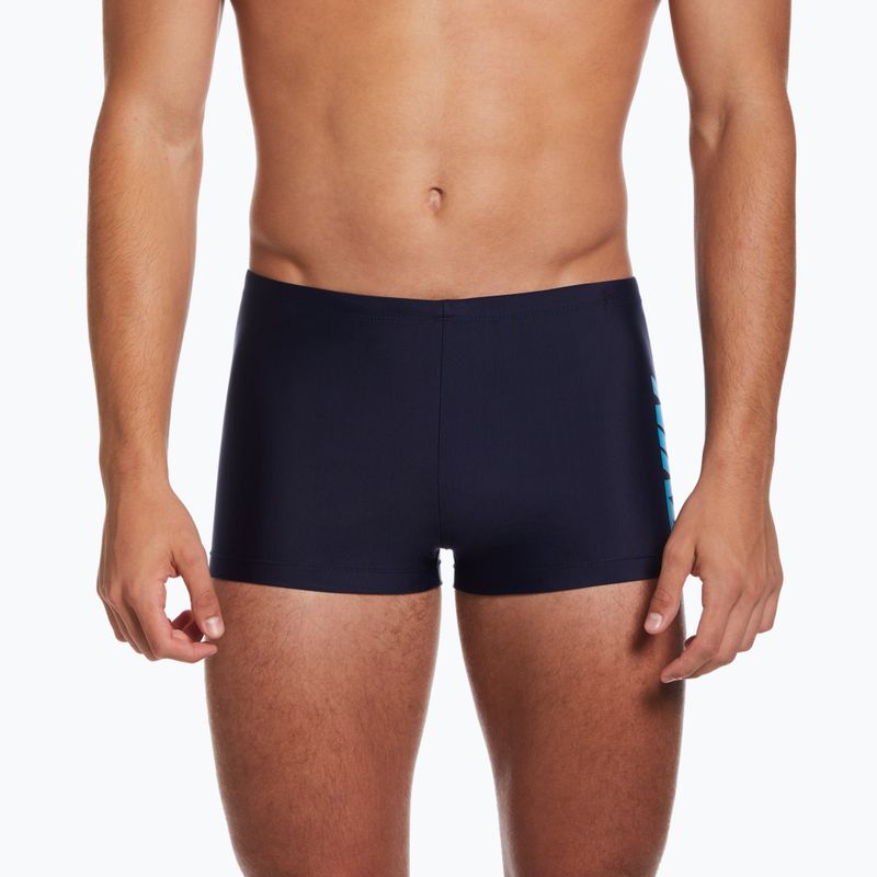 Vyriški Nike Shift Square Leg maudymosi bokseriai tamsiai mėlyni NESSD638-440 5