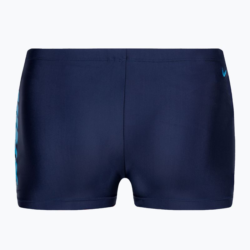 Vyriški Nike Shift Square Leg maudymosi bokseriai tamsiai mėlyni NESSD638-440 2