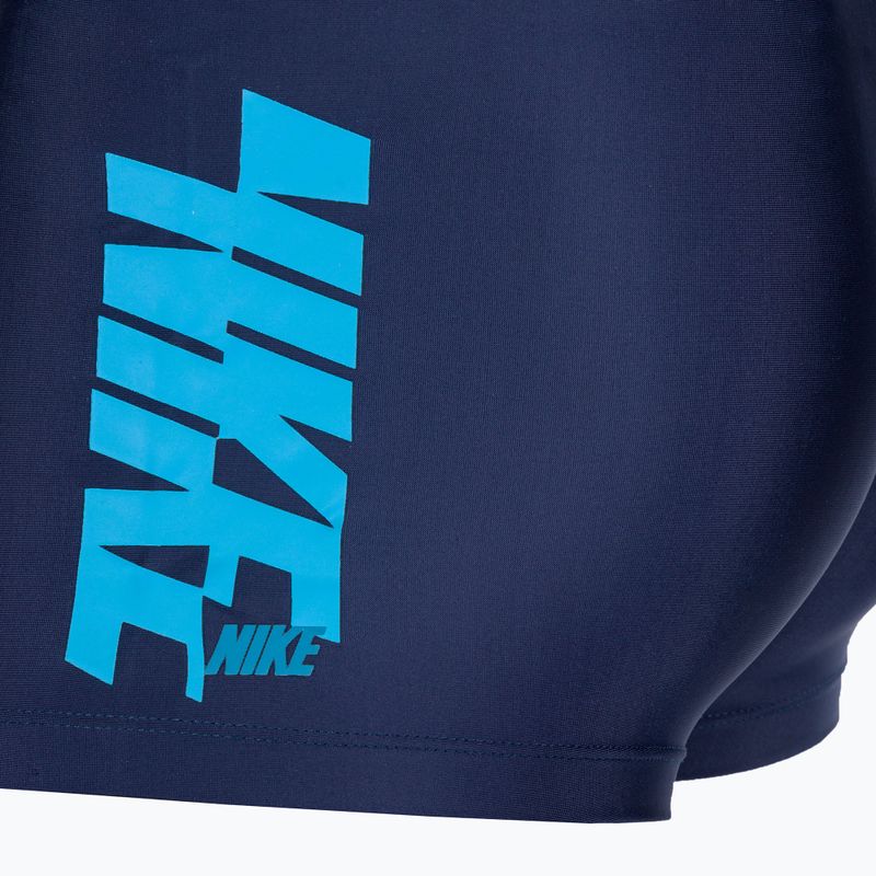 Vyriški Nike Shift Square Leg maudymosi bokseriai tamsiai mėlyni NESSD638-440 3