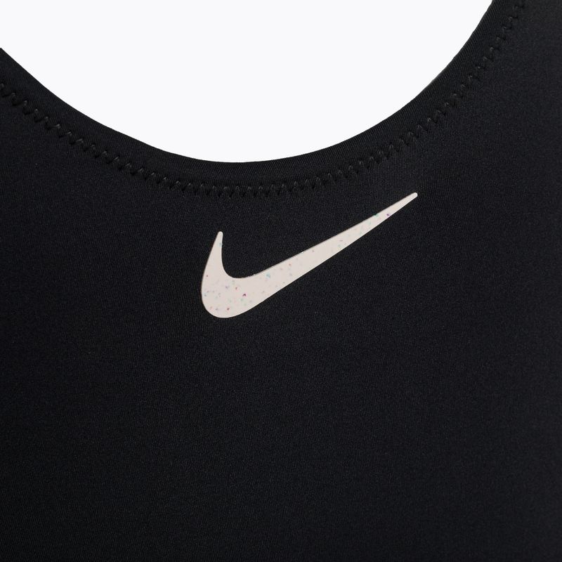 Nike Wild moteriškas vientisas maudymosi kostiumėlis juodas NESSD250-001 3