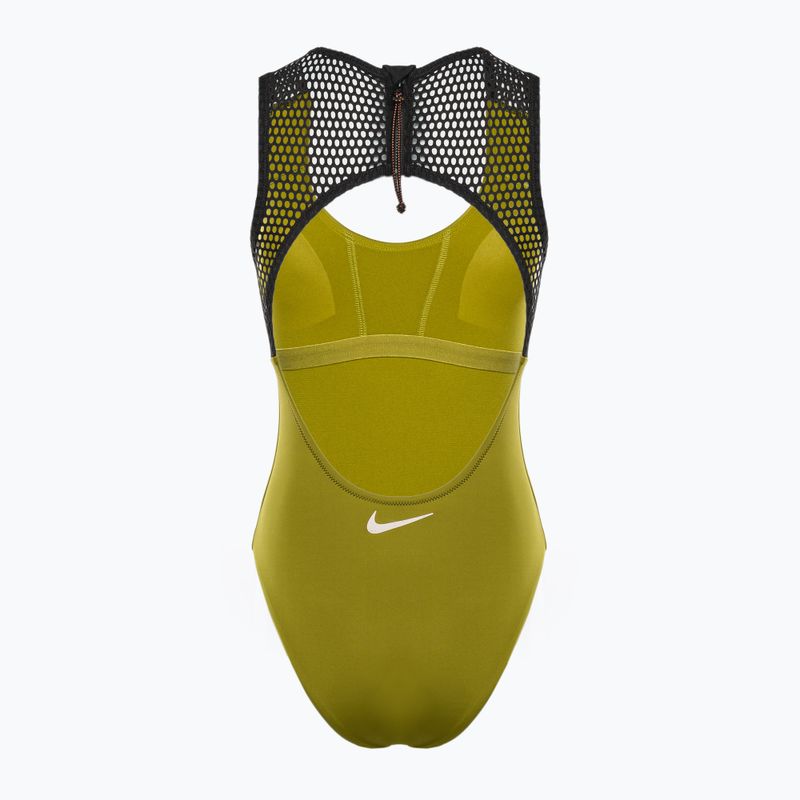 Moteriškas vientisas maudymosi kostiumėlis Nike Wild green NESSD250-314 2