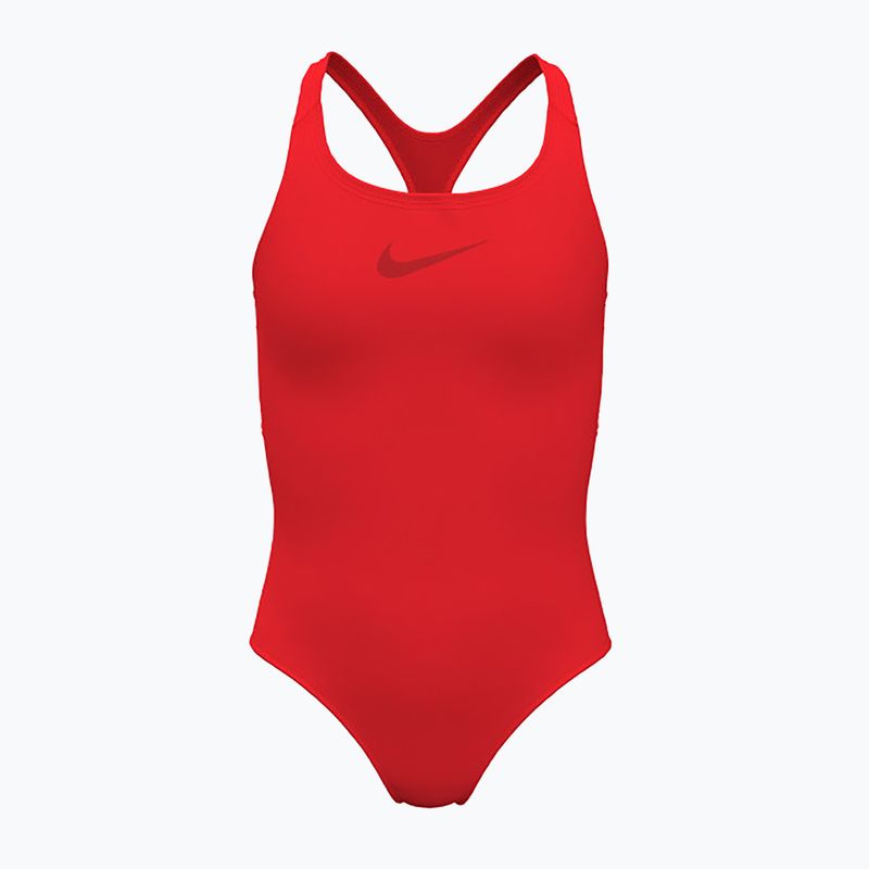 Vaikiškas vientisas plaukimo kostiumas Nike Essential Racerback light crimson 4