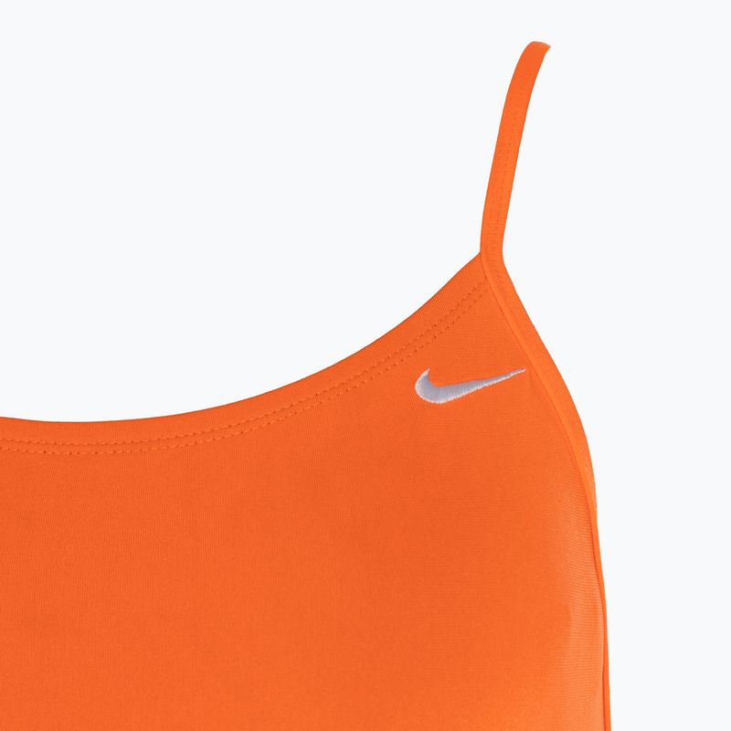 Moteriškas vientisas maudymosi kostiumėlis Nike Lace Up Tie Back total orange 3